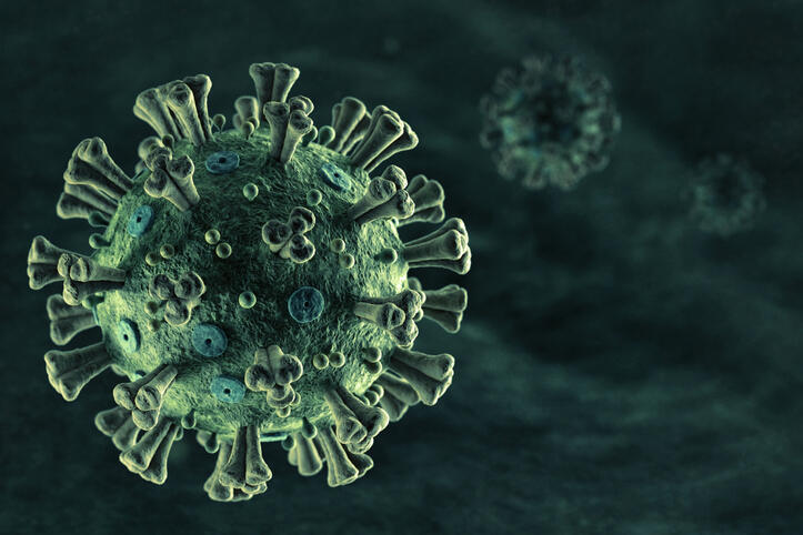 virus infektiologie corona symbolbild